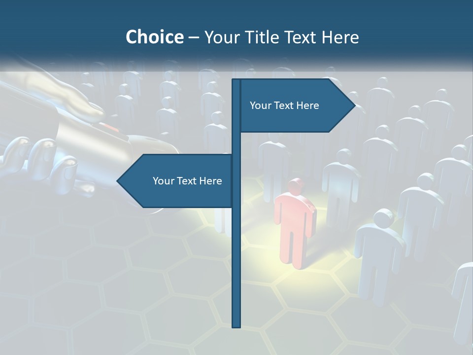 A Person Holding A Light Bulb In Front Of A Group Of People PowerPoint Template