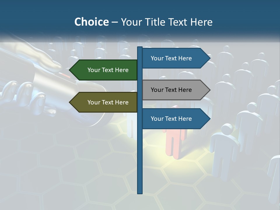 A Person Holding A Light Bulb In Front Of A Group Of People PowerPoint Template