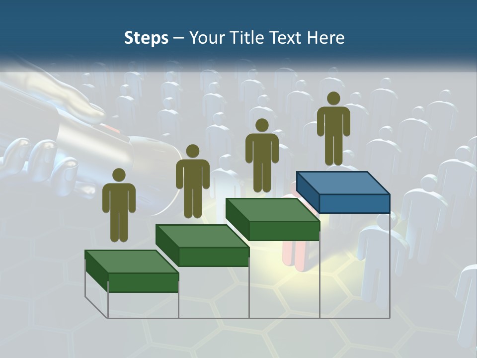 A Person Holding A Light Bulb In Front Of A Group Of People PowerPoint Template