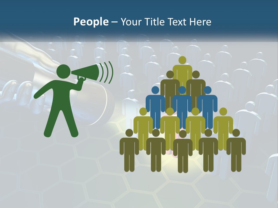 A Person Holding A Light Bulb In Front Of A Group Of People PowerPoint Template