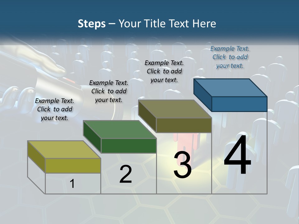 A Person Holding A Light Bulb In Front Of A Group Of People PowerPoint Template