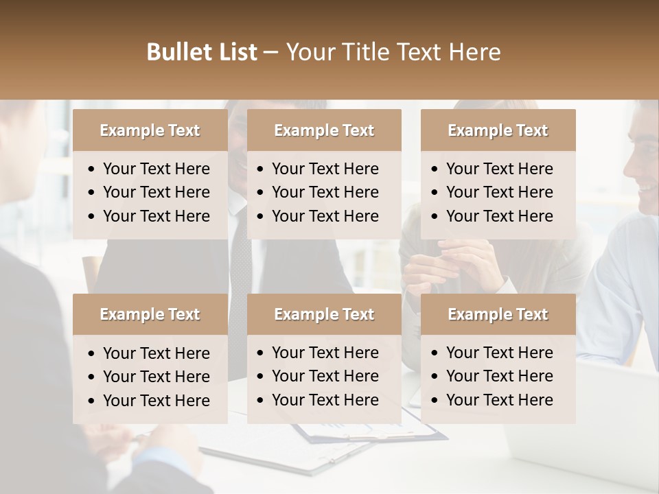 A Group Of People Sitting Around A Table Talking PowerPoint Template