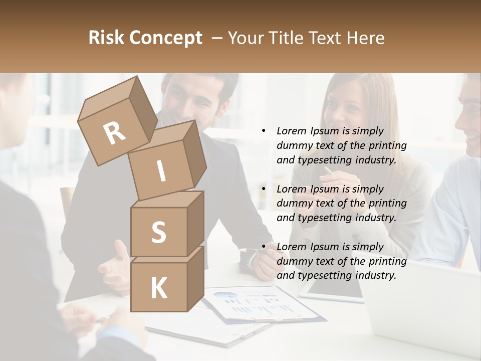 A Group Of People Sitting Around A Table Talking PowerPoint Template