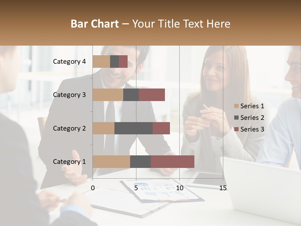 A Group Of People Sitting Around A Table Talking PowerPoint Template