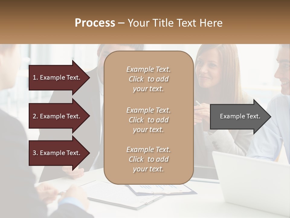 A Group Of People Sitting Around A Table Talking PowerPoint Template