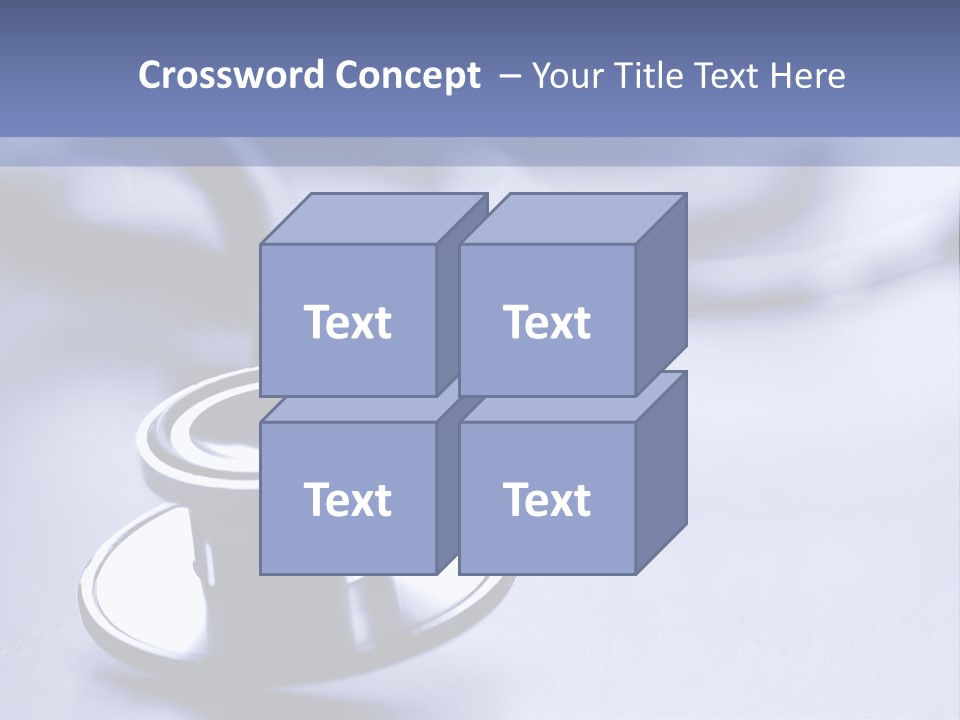 A Medical Powerpoint Presentation With A Stethoscope PowerPoint Template