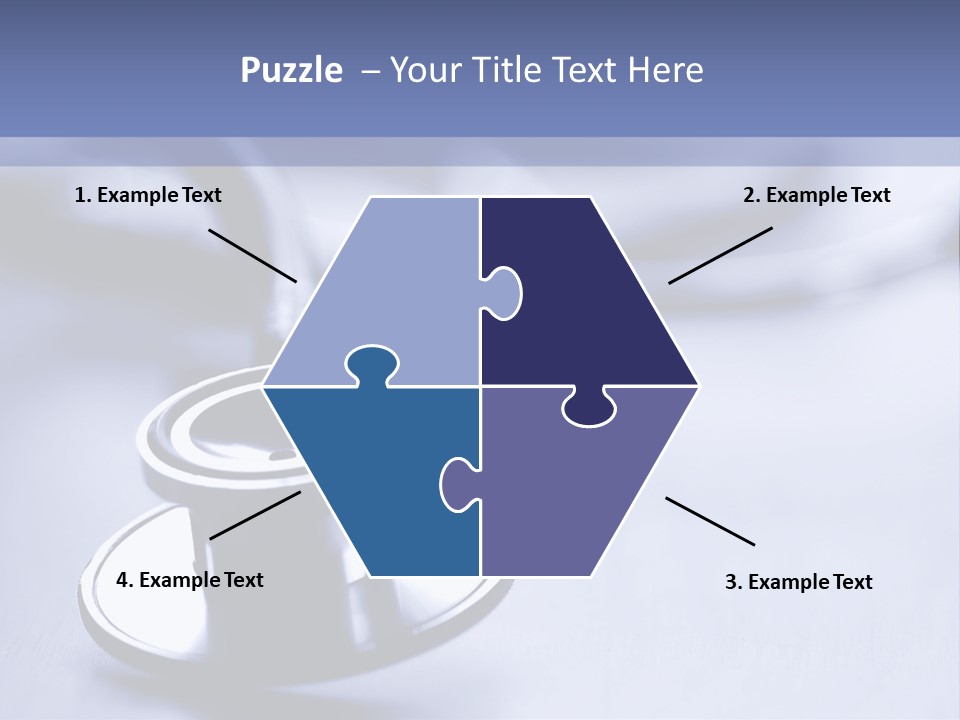A Medical Powerpoint Presentation With A Stethoscope PowerPoint Template