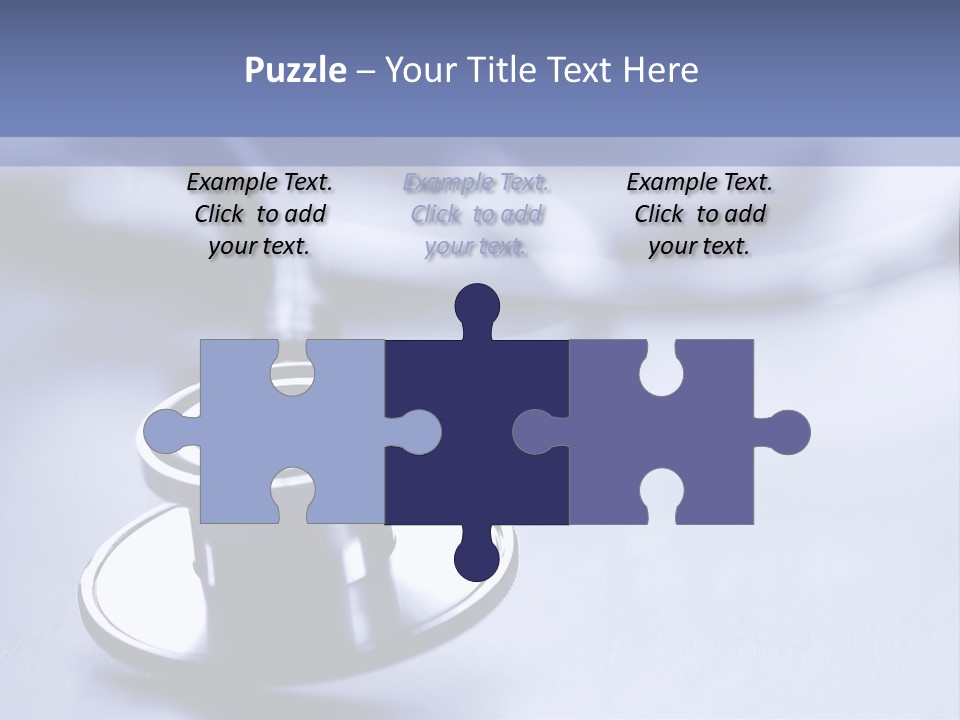 A Medical Powerpoint Presentation With A Stethoscope PowerPoint Template