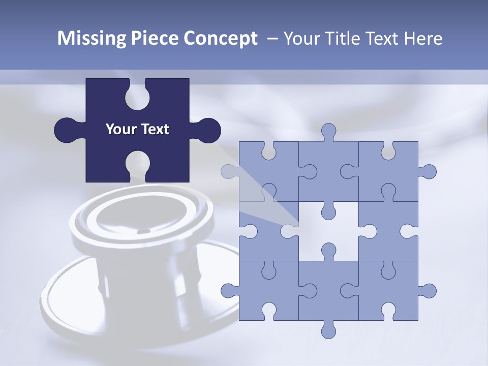 A Medical Powerpoint Presentation With A Stethoscope PowerPoint Template