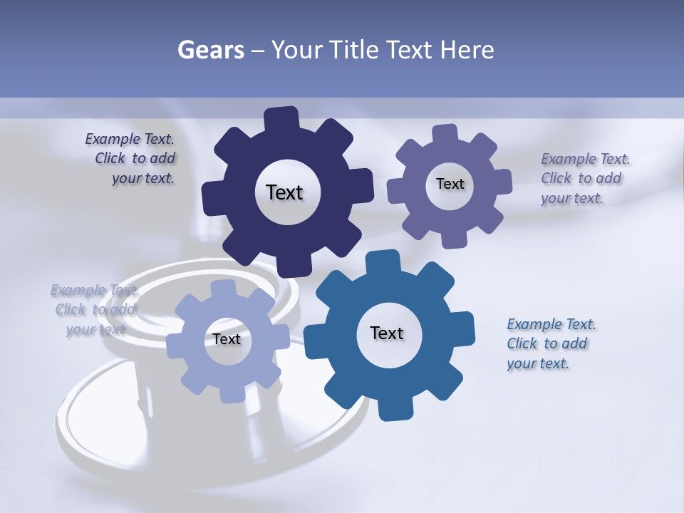 A Medical Powerpoint Presentation With A Stethoscope PowerPoint Template