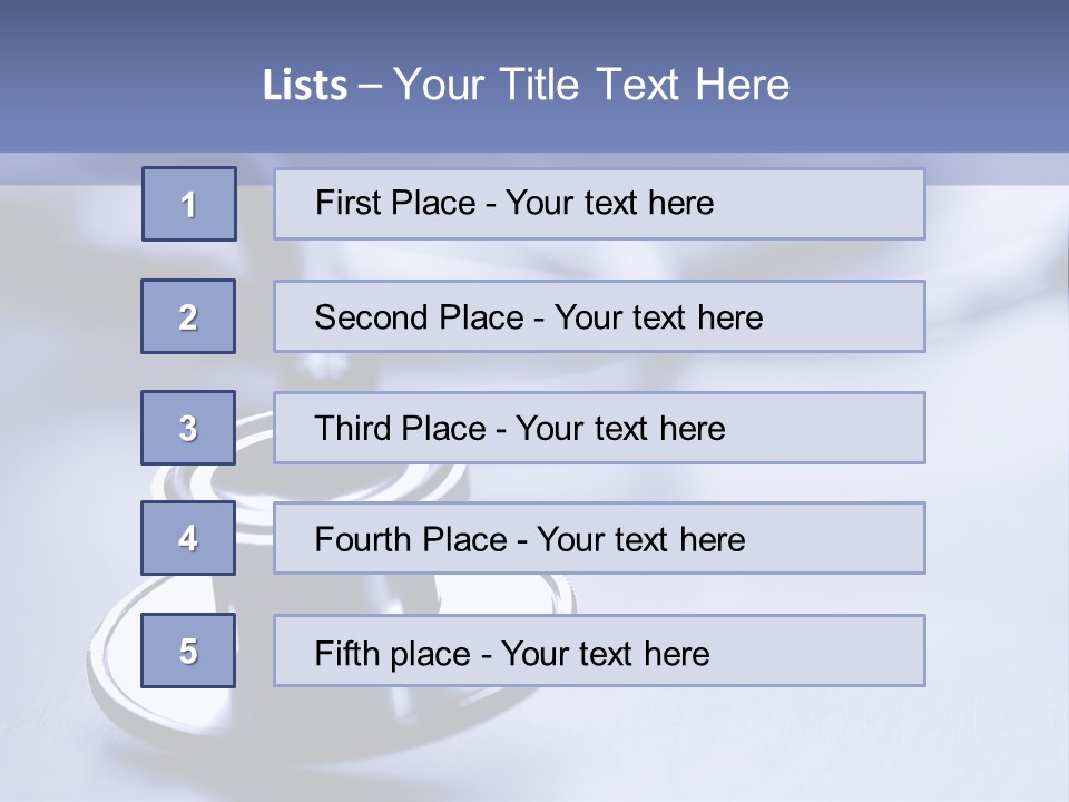 A Medical Powerpoint Presentation With A Stethoscope PowerPoint Template