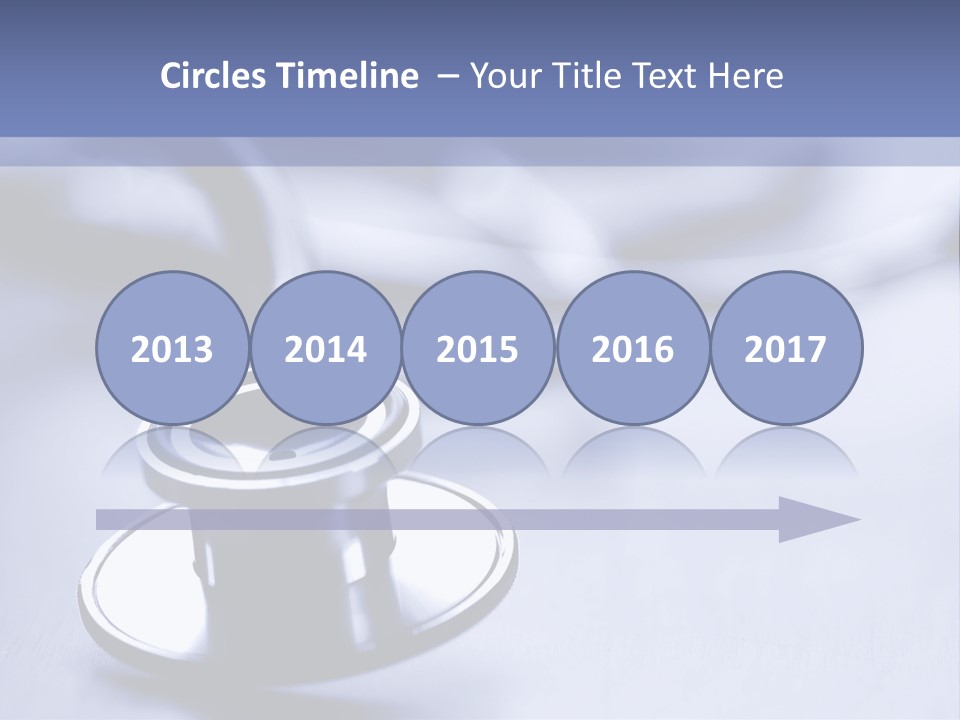 A Medical Powerpoint Presentation With A Stethoscope PowerPoint Template