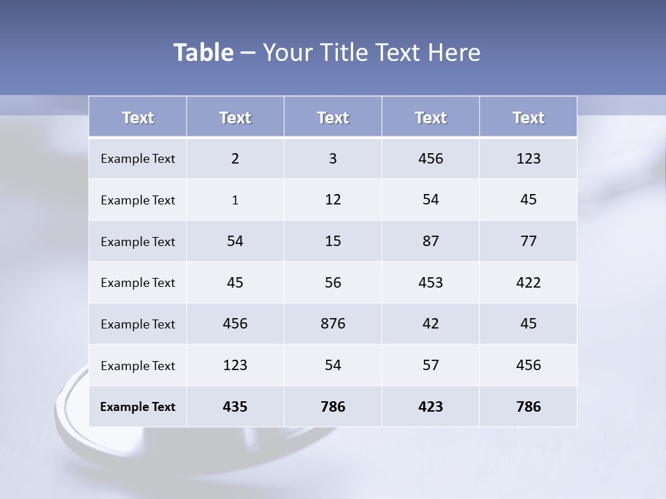 A Medical Powerpoint Presentation With A Stethoscope PowerPoint Template