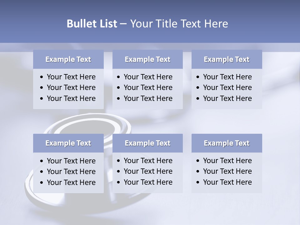A Medical Powerpoint Presentation With A Stethoscope PowerPoint Template