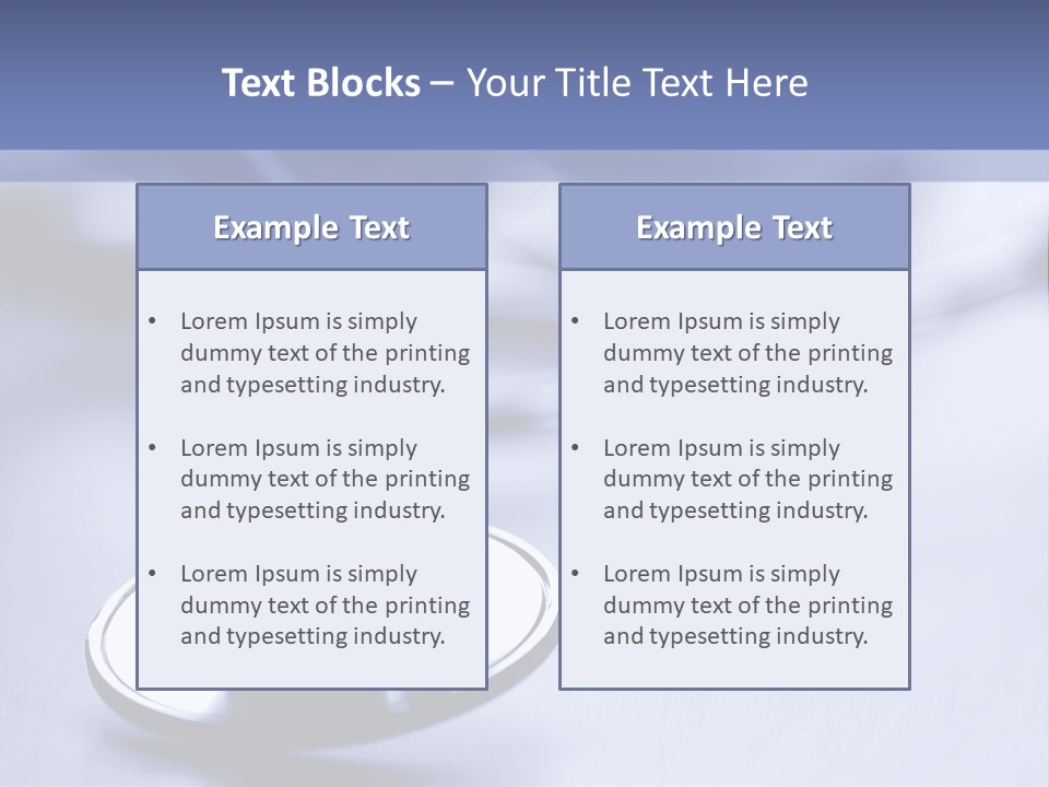 A Medical Powerpoint Presentation With A Stethoscope PowerPoint Template
