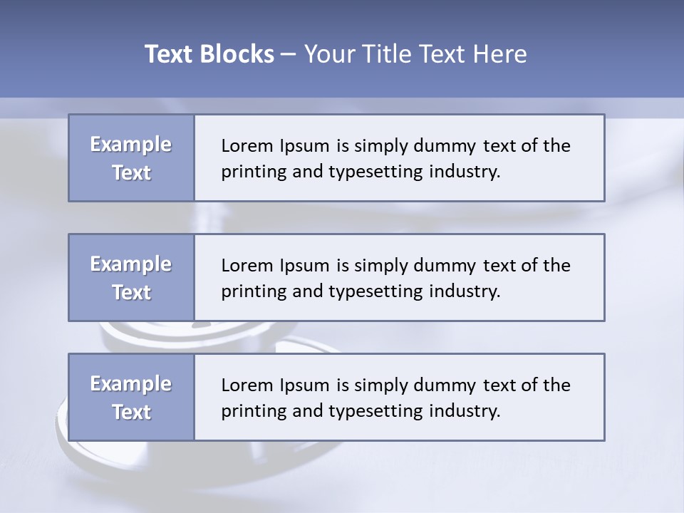 A Medical Powerpoint Presentation With A Stethoscope PowerPoint Template