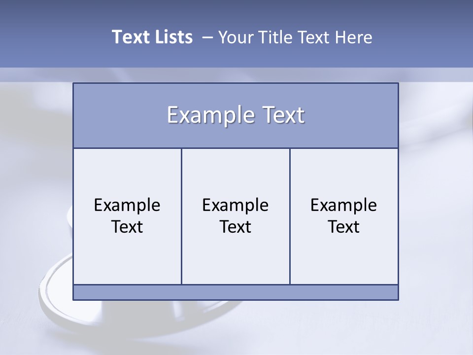 A Medical Powerpoint Presentation With A Stethoscope PowerPoint Template