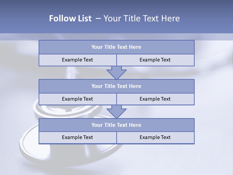 A Medical Powerpoint Presentation With A Stethoscope PowerPoint Template