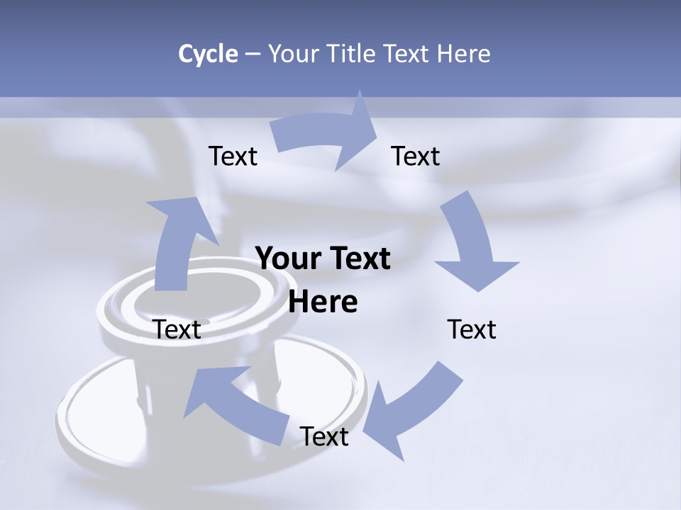 A Medical Powerpoint Presentation With A Stethoscope PowerPoint Template