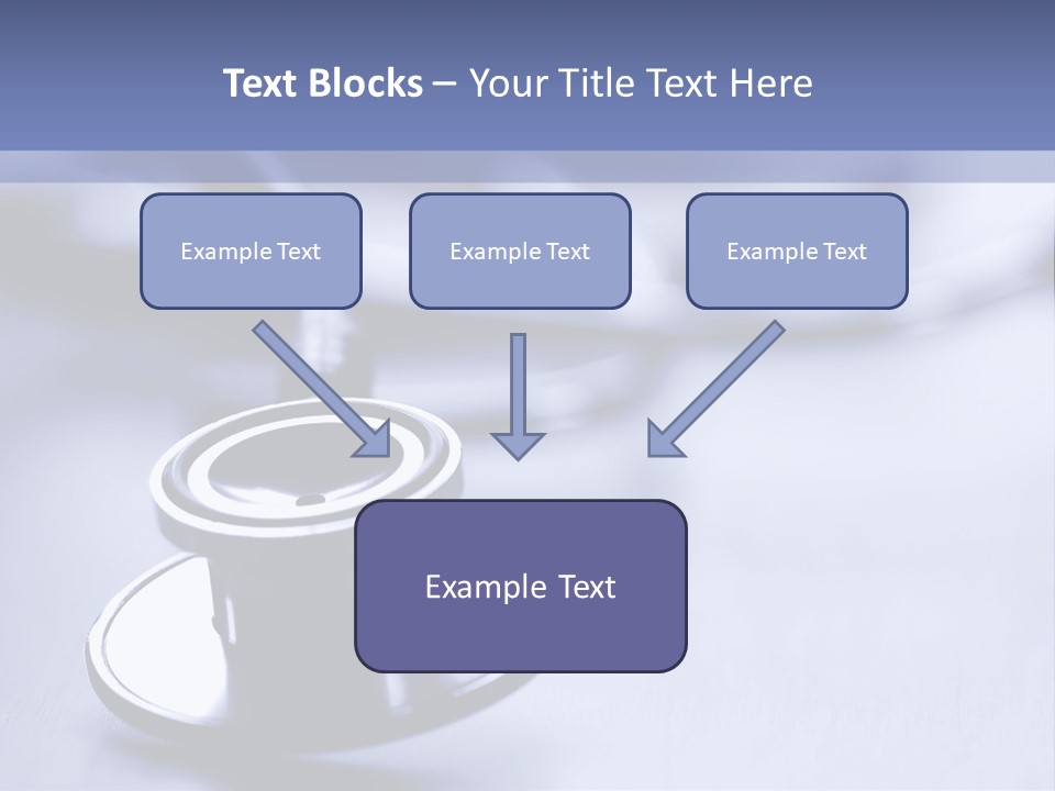 A Medical Powerpoint Presentation With A Stethoscope PowerPoint Template