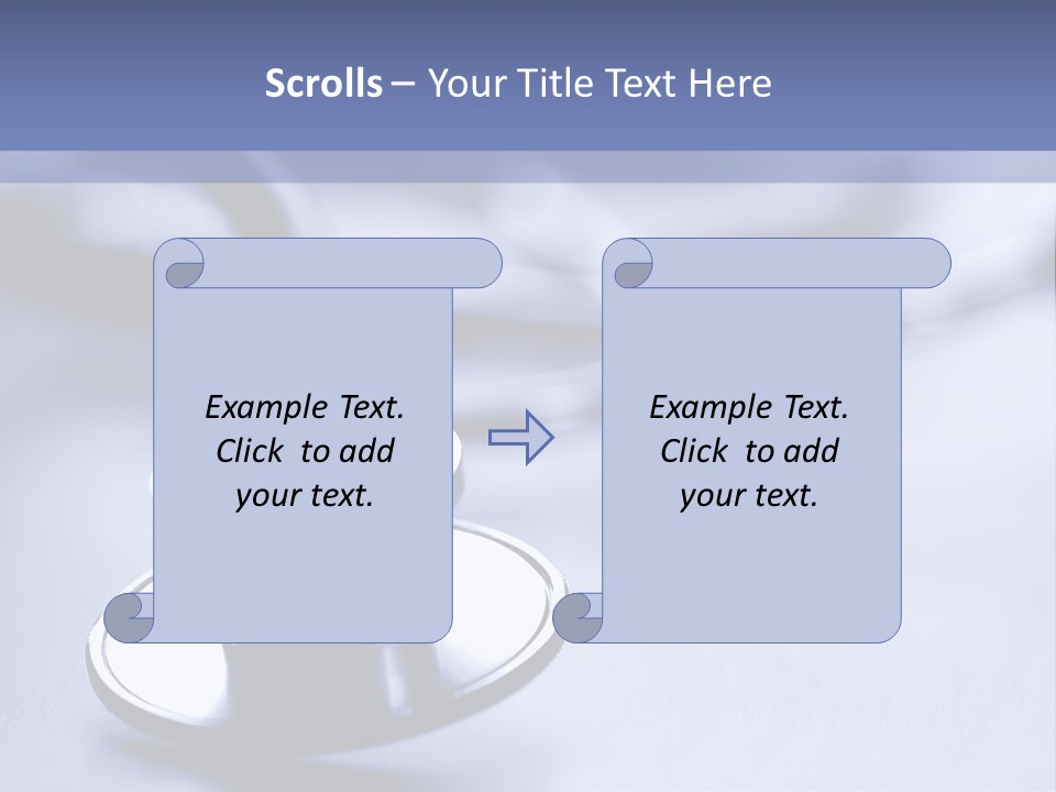 A Medical Powerpoint Presentation With A Stethoscope PowerPoint Template