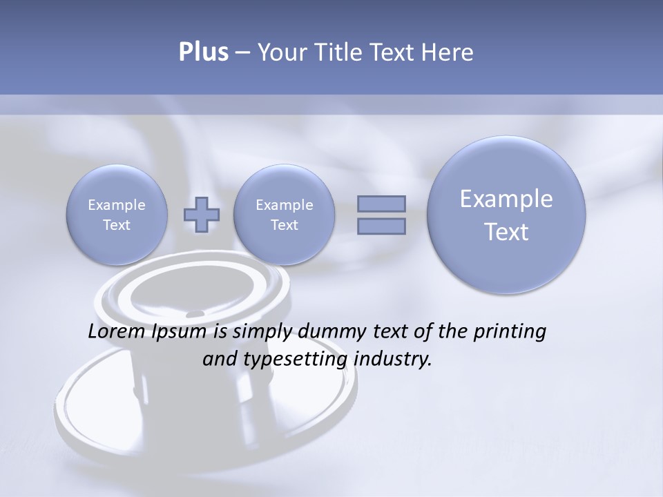 A Medical Powerpoint Presentation With A Stethoscope PowerPoint Template