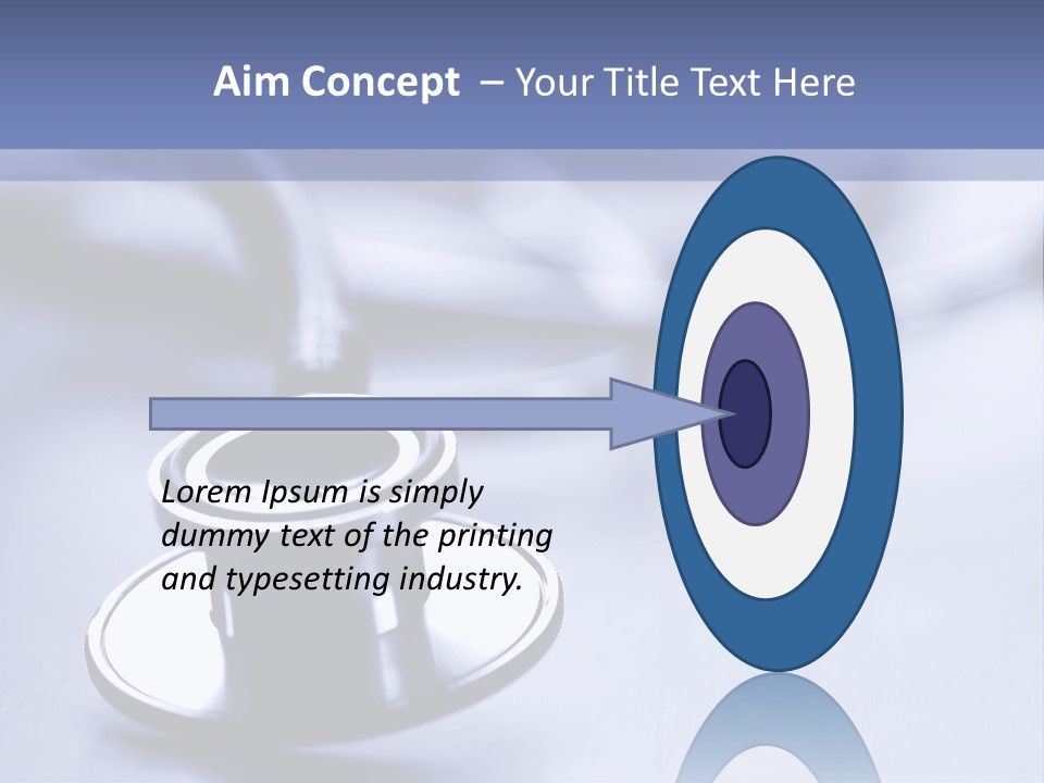 A Medical Powerpoint Presentation With A Stethoscope PowerPoint Template
