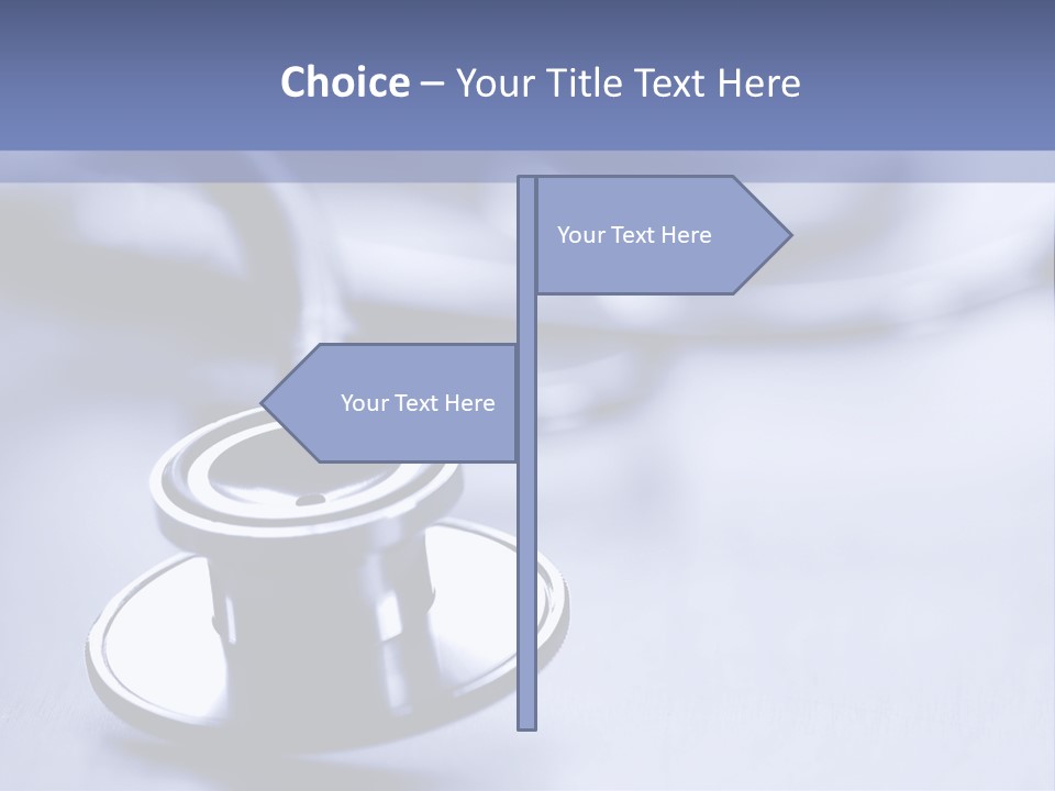 A Medical Powerpoint Presentation With A Stethoscope PowerPoint Template