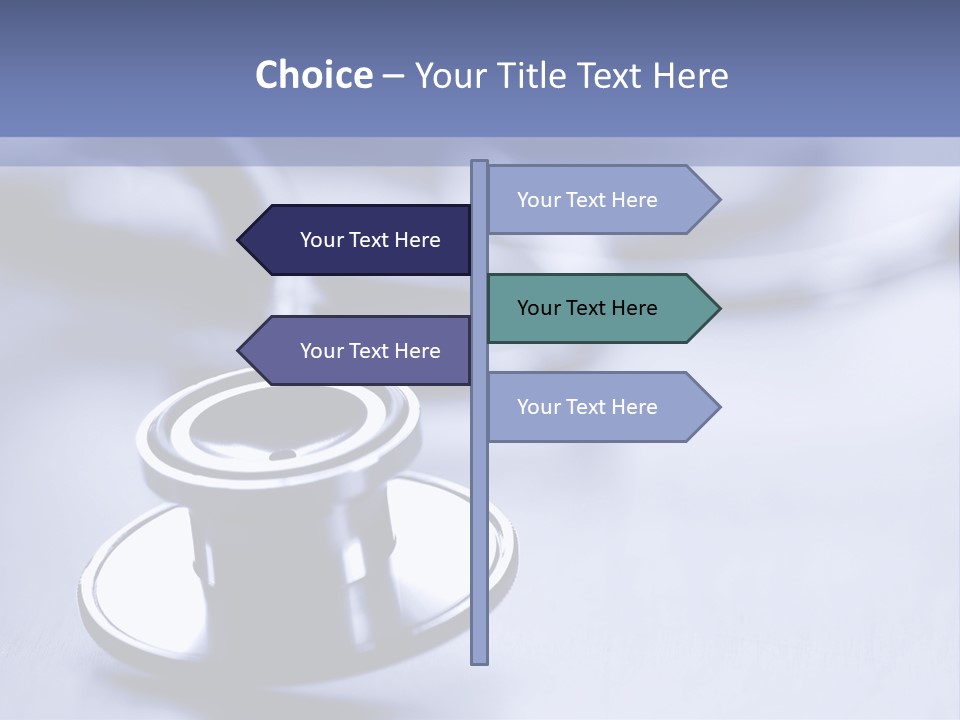 A Medical Powerpoint Presentation With A Stethoscope PowerPoint Template