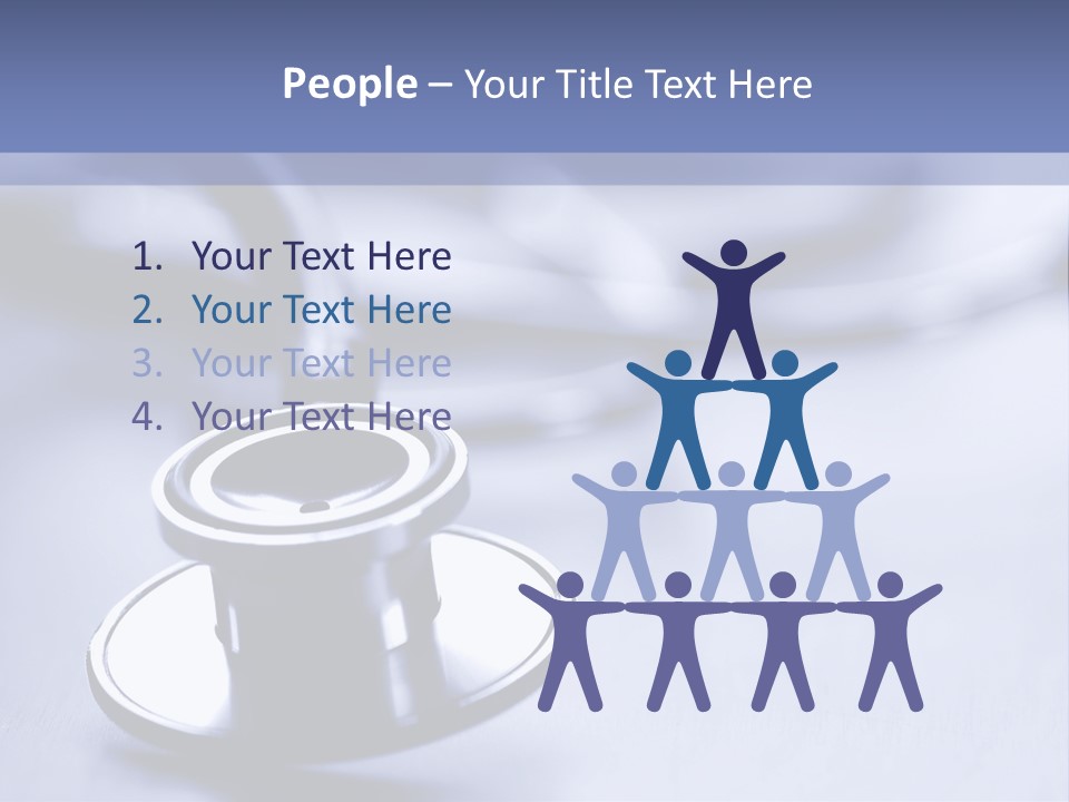 A Medical Powerpoint Presentation With A Stethoscope PowerPoint Template