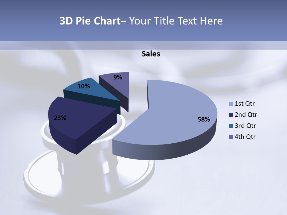 A Medical Powerpoint Presentation With A Stethoscope PowerPoint Template