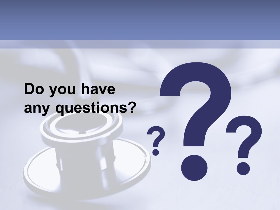 A Medical Powerpoint Presentation With A Stethoscope PowerPoint Template