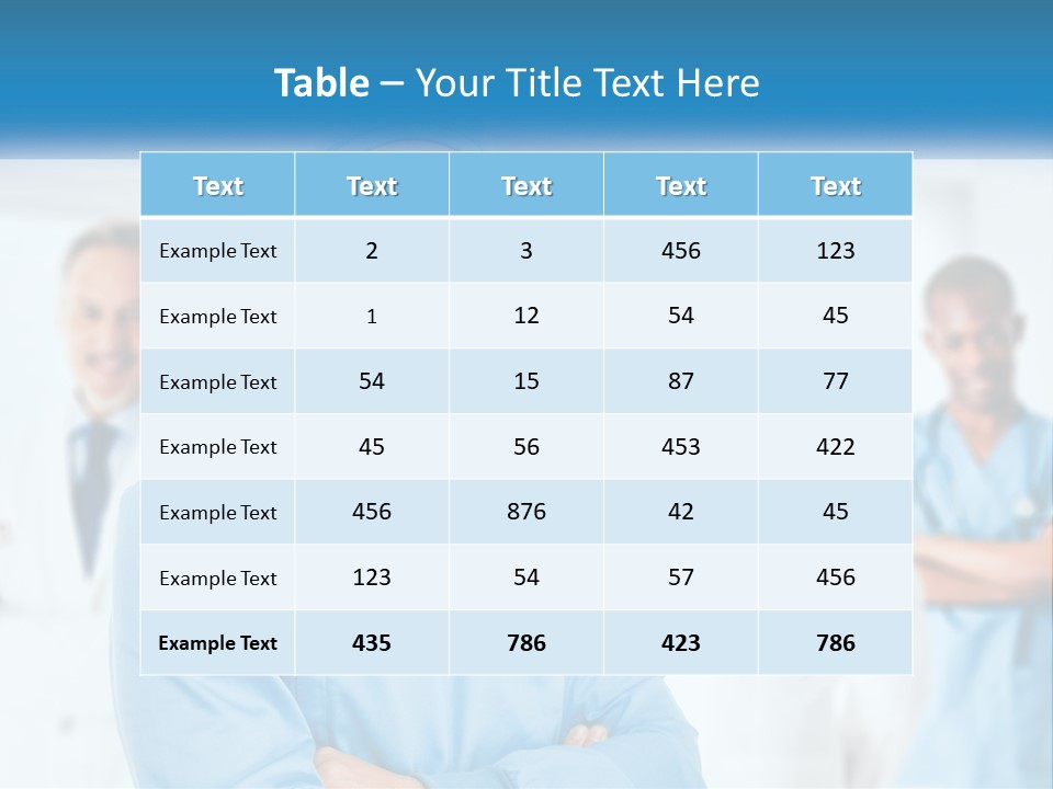A Man In Scrubs Standing In Front Of A Group Of Doctors PowerPoint Template