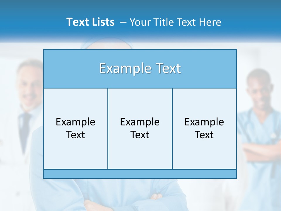 A Man In Scrubs Standing In Front Of A Group Of Doctors PowerPoint Template