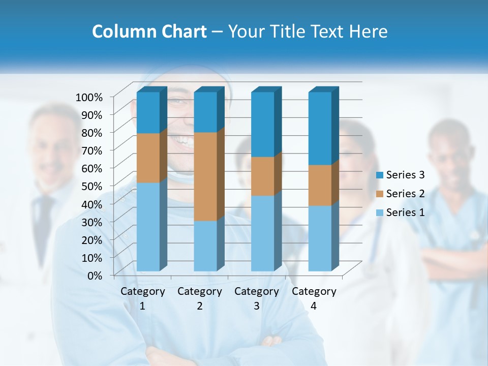 A Man In Scrubs Standing In Front Of A Group Of Doctors PowerPoint Template