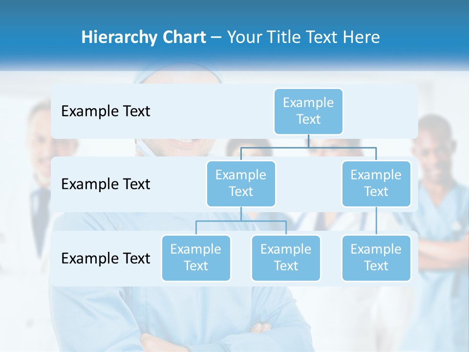 A Man In Scrubs Standing In Front Of A Group Of Doctors PowerPoint Template