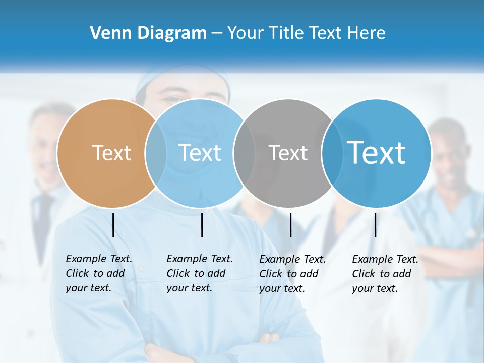 A Man In Scrubs Standing In Front Of A Group Of Doctors PowerPoint Template