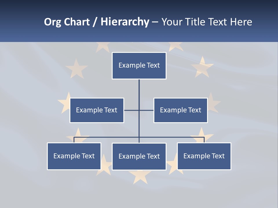 A Blue And Yellow Flag With Stars On It PowerPoint Template