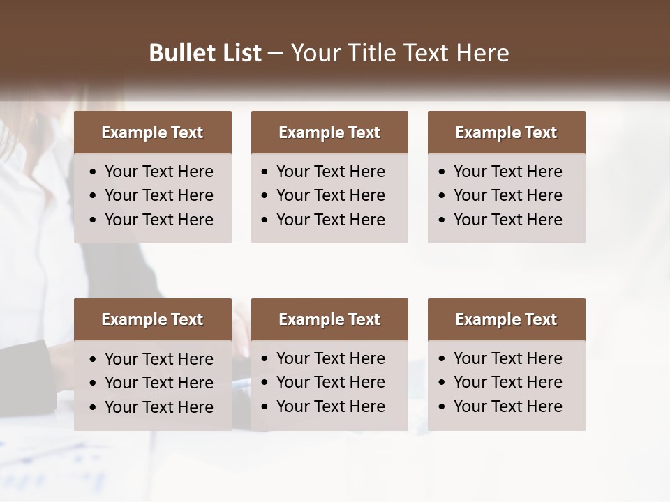 A Woman Sitting At A Table Using A Tablet Computer PowerPoint Template