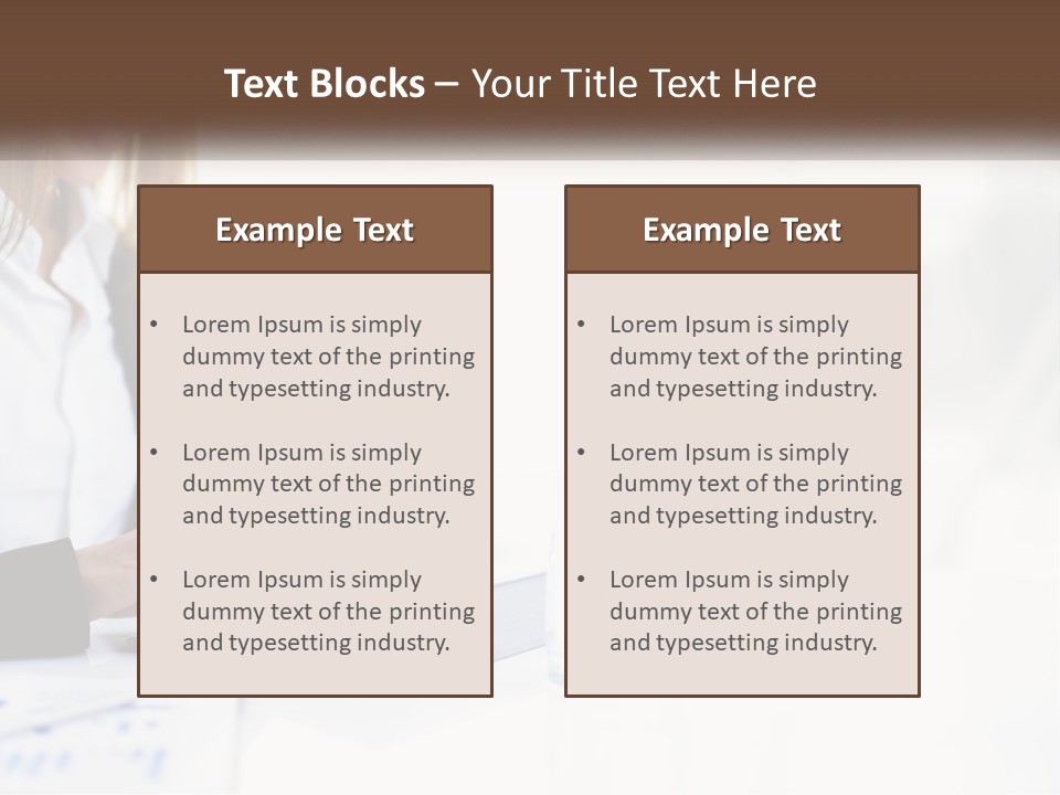 A Woman Sitting At A Table Using A Tablet Computer PowerPoint Template