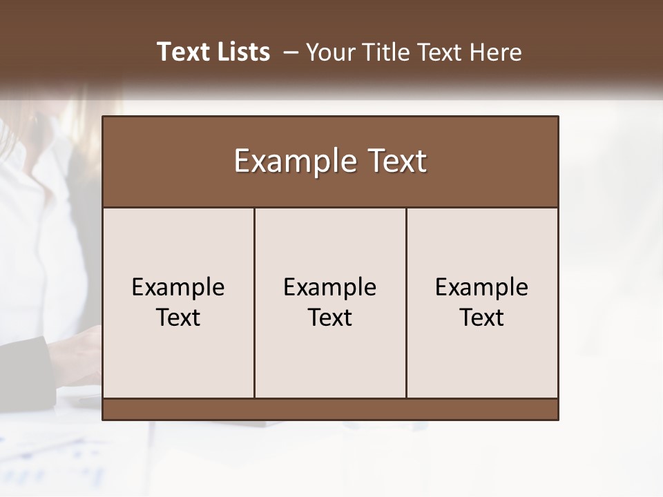 A Woman Sitting At A Table Using A Tablet Computer PowerPoint Template