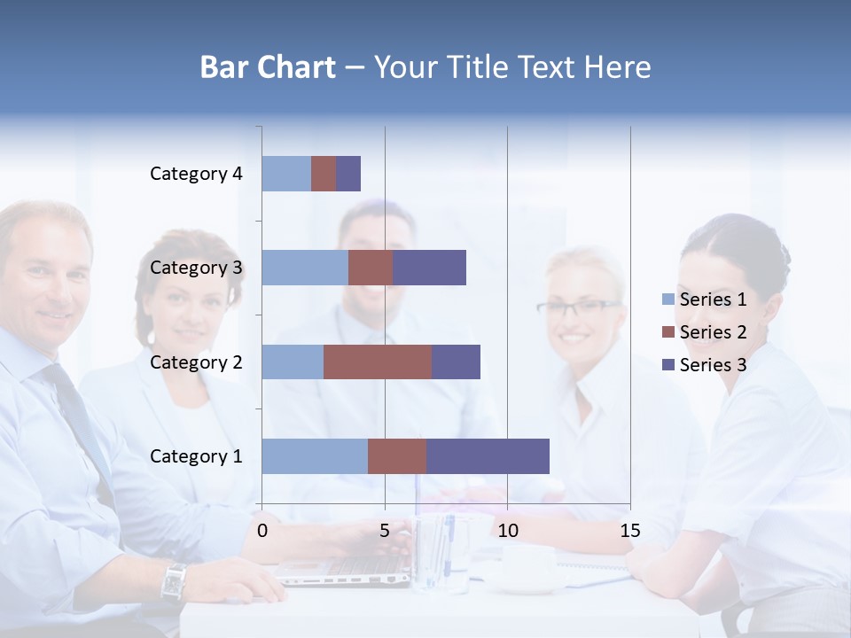A Group Of Business People Sitting At A Table PowerPoint Template