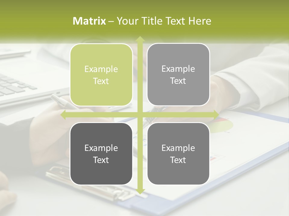A Group Of People Sitting At A Table With Laptops PowerPoint Template