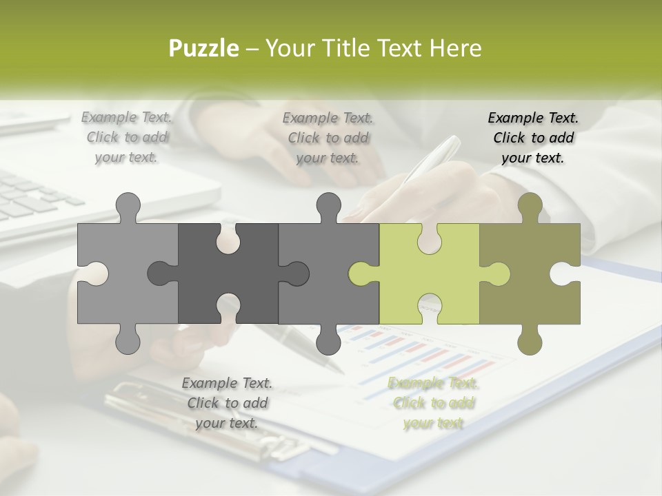 A Group Of People Sitting At A Table With Laptops PowerPoint Template