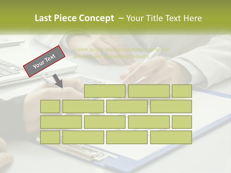 A Group Of People Sitting At A Table With Laptops PowerPoint Template