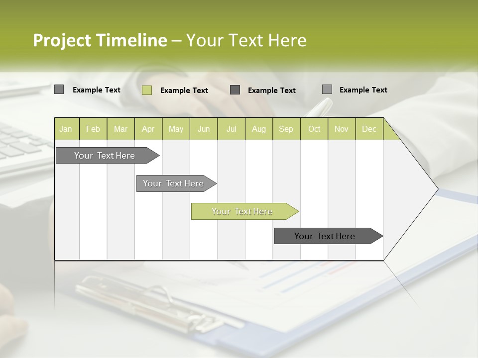 A Group Of People Sitting At A Table With Laptops PowerPoint Template