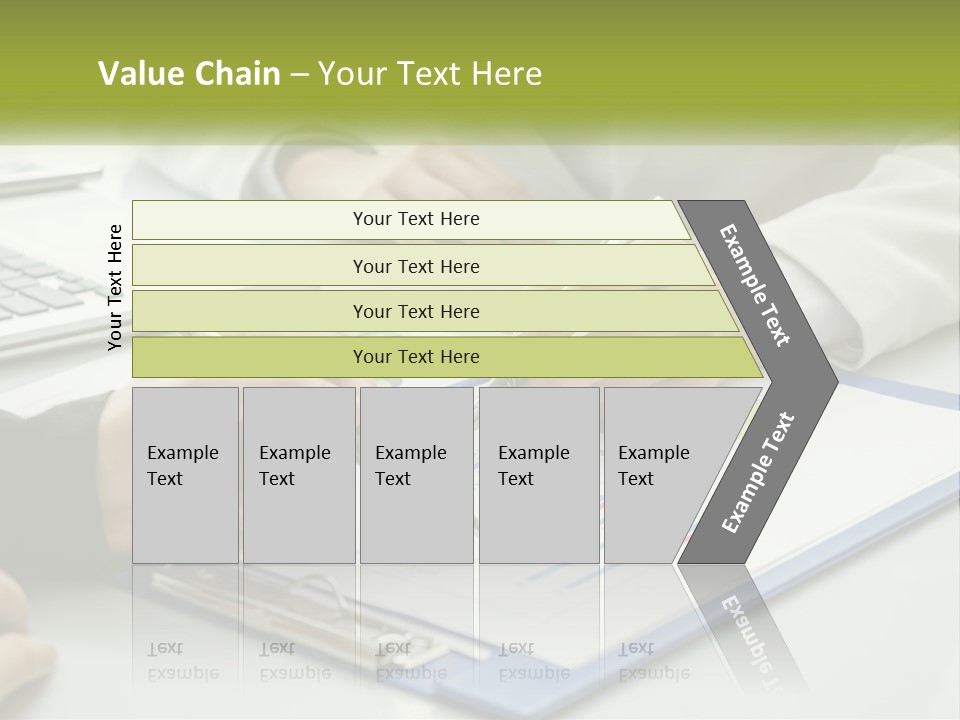 A Group Of People Sitting At A Table With Laptops PowerPoint Template