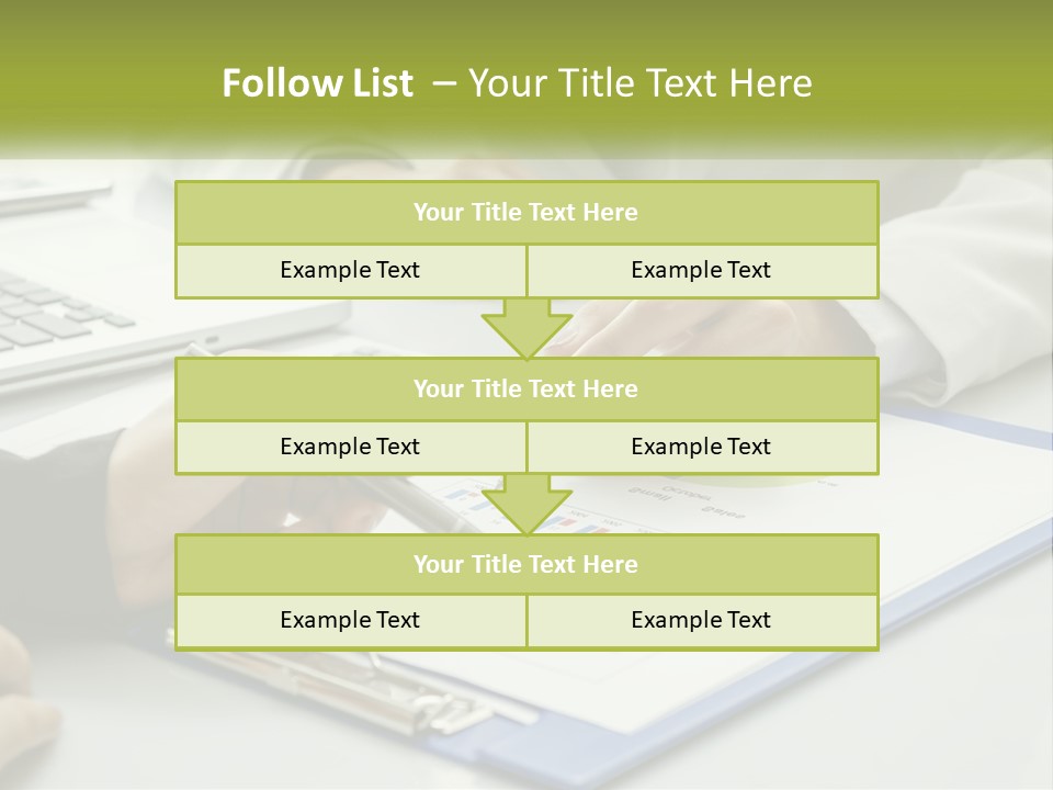 A Group Of People Sitting At A Table With Laptops PowerPoint Template