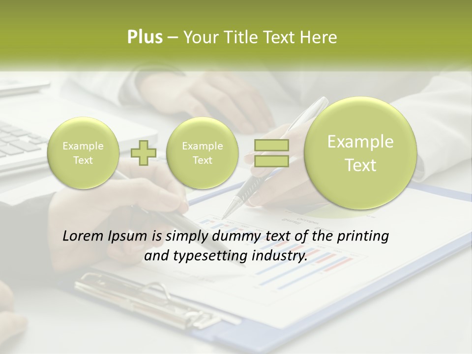 A Group Of People Sitting At A Table With Laptops PowerPoint Template