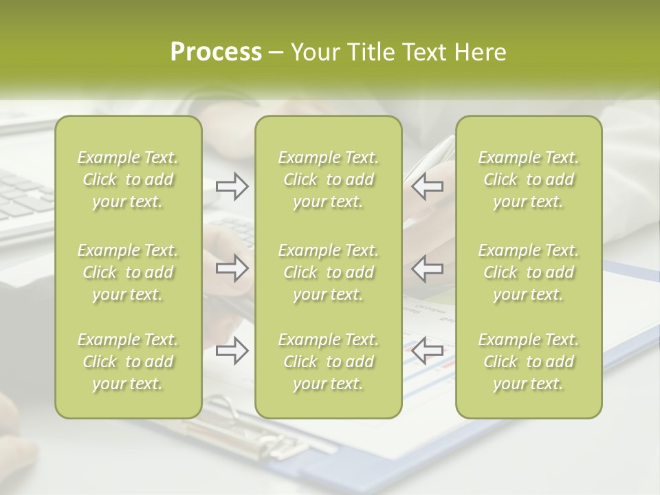 A Group Of People Sitting At A Table With Laptops PowerPoint Template